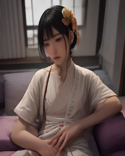 伦理电影 App 在手机上展示电影详情页的界面，深色背景配靛蓝与紫色高光，氛围安静沉浸